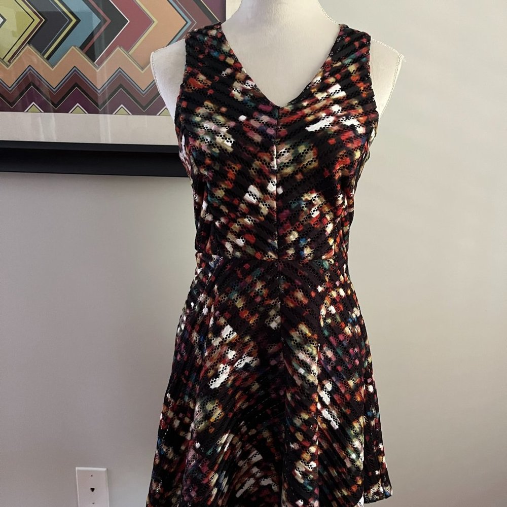 NWOT Mossimo Black/Multi Cocktail Dress XS